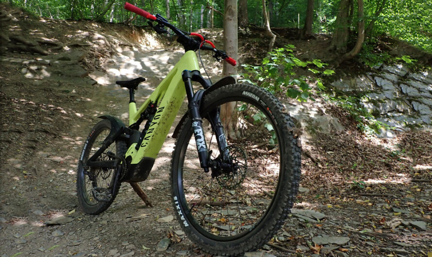 Trail Park Spa met de Canyon Spectral:ON CF 8
